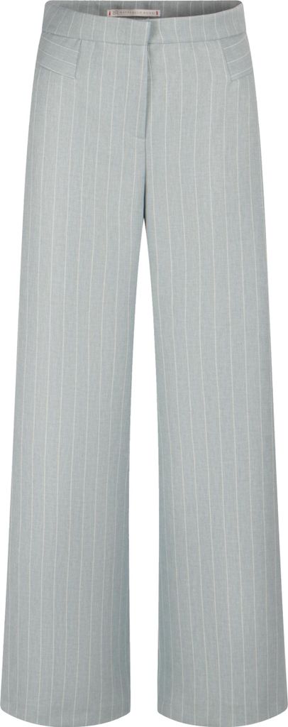 Raffaello Rossi Xenia Hose Chino Style mit weitem Bein Nadelstreifen weich fließend