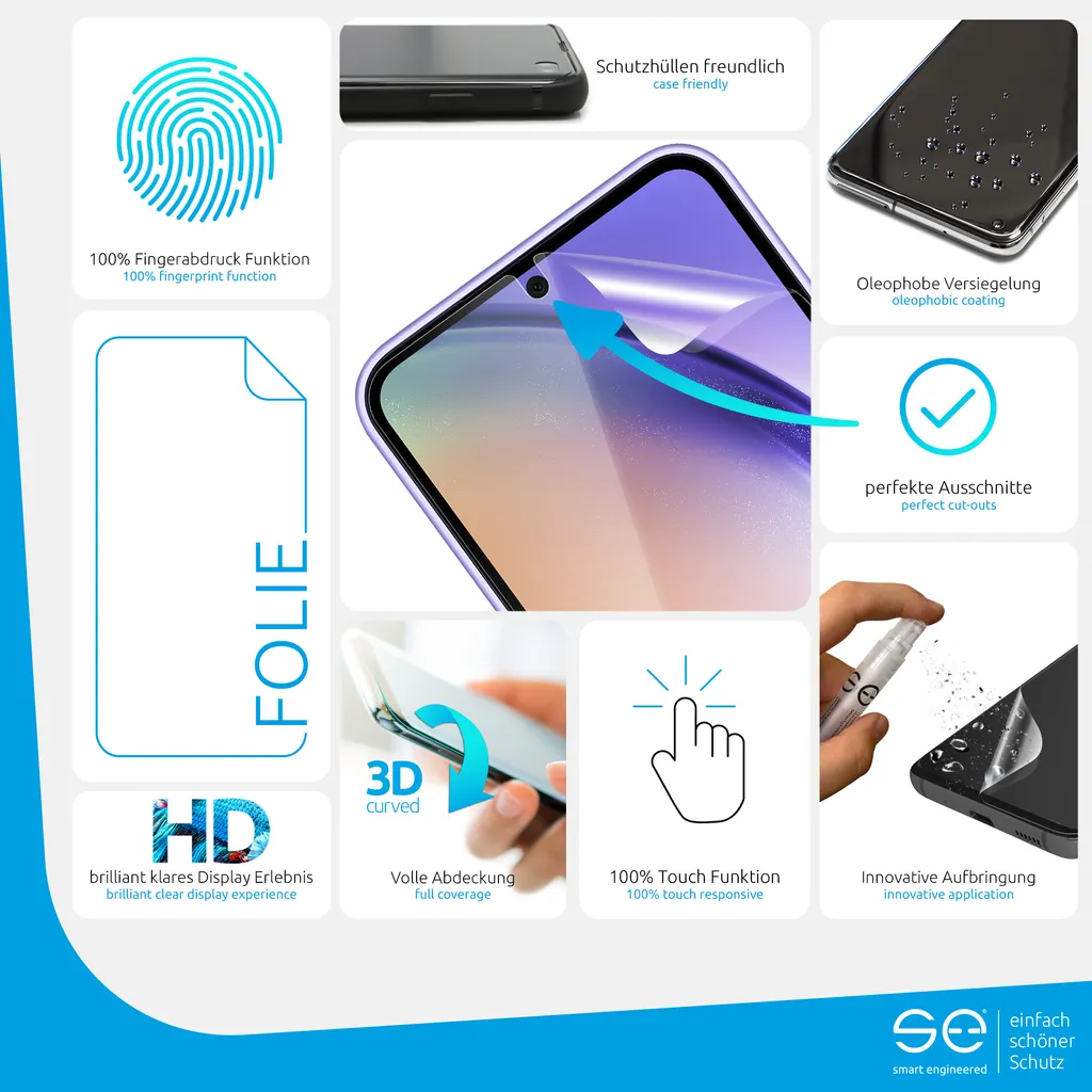 Pellicola Protettiva Smart Engineered per Samsung 2pz Trasparente - 4