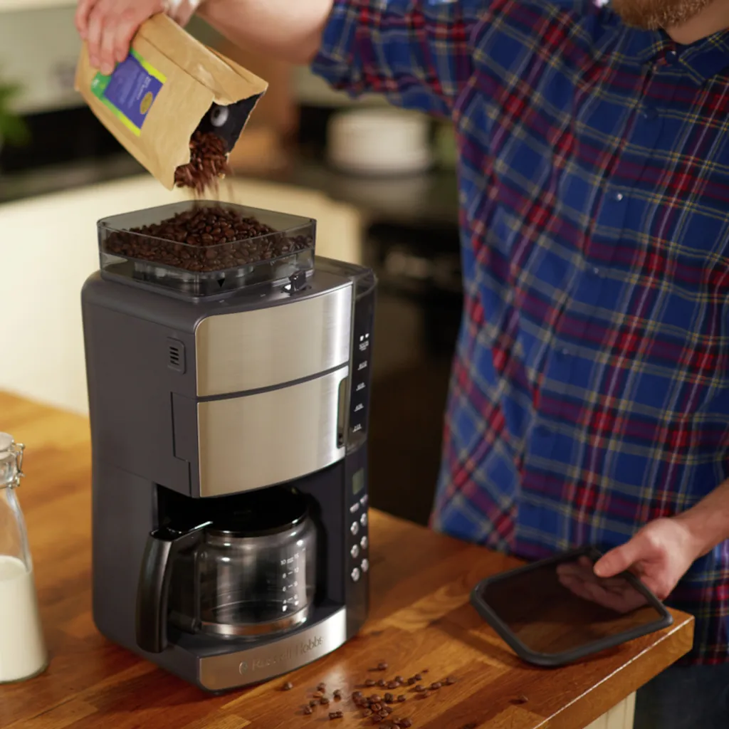 Cafetière Programmable Grind & Brew Russell Hobbs Verseuse Verre 1.25L - 4