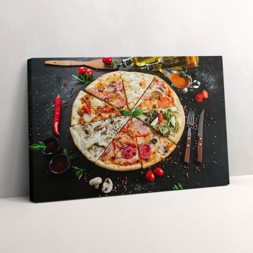 Ein ikonisches Gericht der italienischen Küche – Leinwandbild Wandbild – 60x40 cm – Leinwandbilder – Wandbilder – Schlafzimmer – Flur