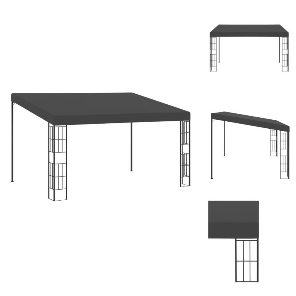 vidaXL Wand-Pavillon 3x4 m Anthrazit Stoff - Pavillons & Partyzelte