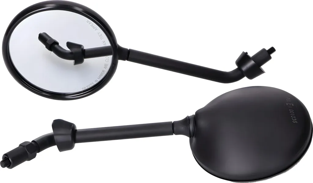 Paire de rétroviseurs noirs courts M8 pour scooter Vespa GTS 300 HPE
