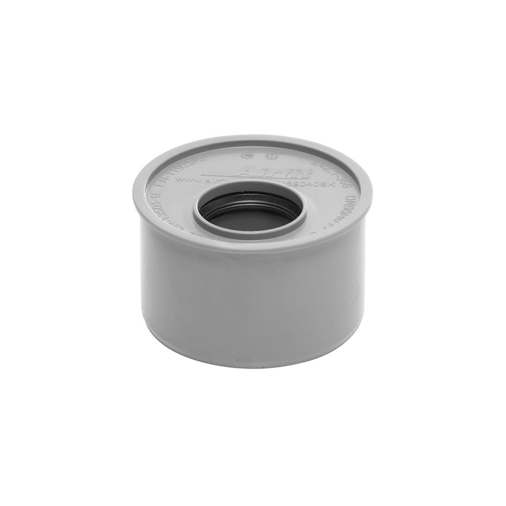 riduttore airfit super corto DN 90x40 in PP, grigio Immagine del prodotto 
