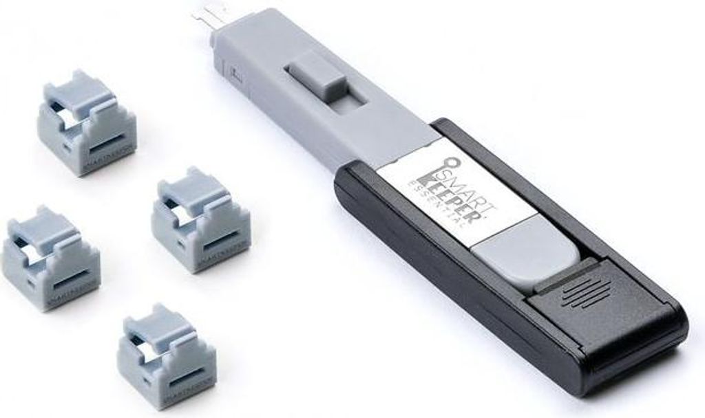 SmartKeeper Mini "RJ11 Port" Blocker grau 4 Stk.+Key