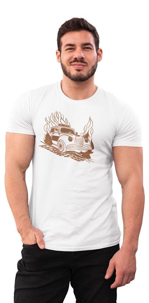 D&B Uni Polo ST00218 Raceing Speed Weiß-Größe 2XL