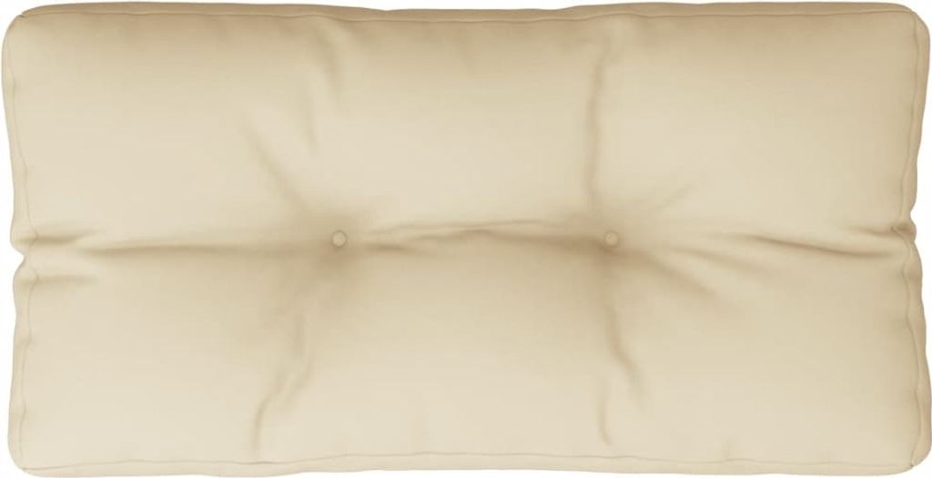 vidaXL Palettenkissen Beige 70x40x12 cm Stoff