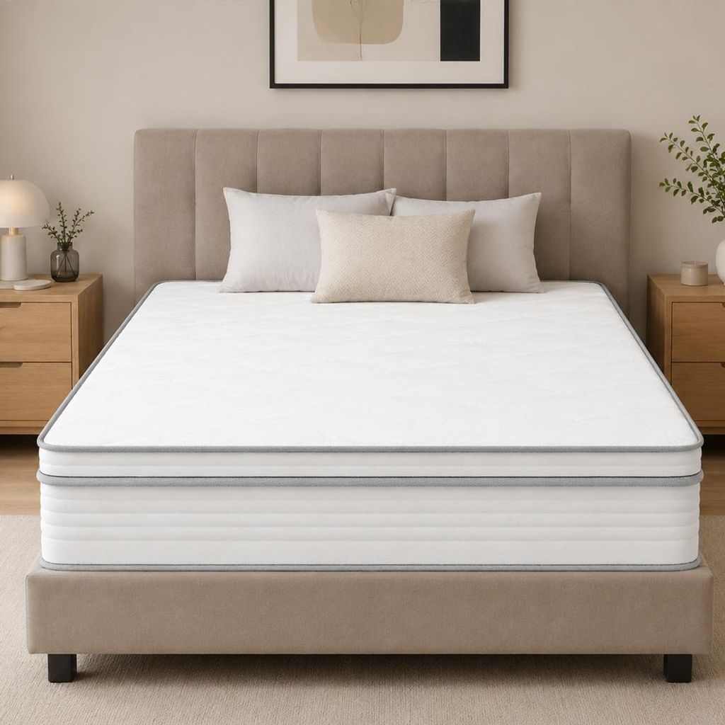 Matratze 90x200 cm, Höhe 25cm,7-Zonen Federkernmatratze , Produktbild 