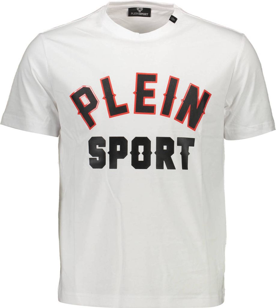 PLEIN SPORT WEISSES KURZARM-T-SHIRT FÜR HERREN : Farbe - Weiß, Größe - S Größe: S Farbe: Weiß