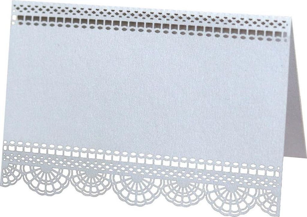 50Pcs Tischkarten für die Tabelle Einstellung(Weiß)