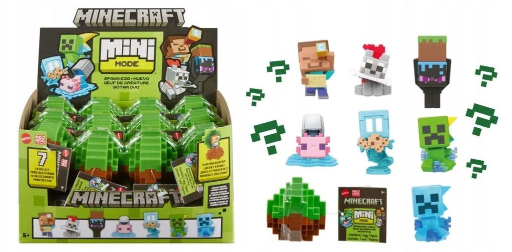 Minecraft Uovo Mini Figurina Sorpresa da Collezione Immagine del prodotto 