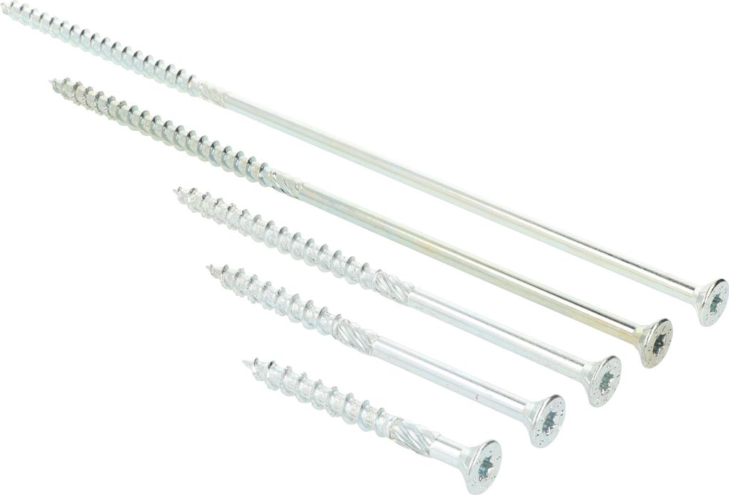 Holzbauschrauben Senkkopf TORX verzinkt 5mm 120mm 100 Stk.