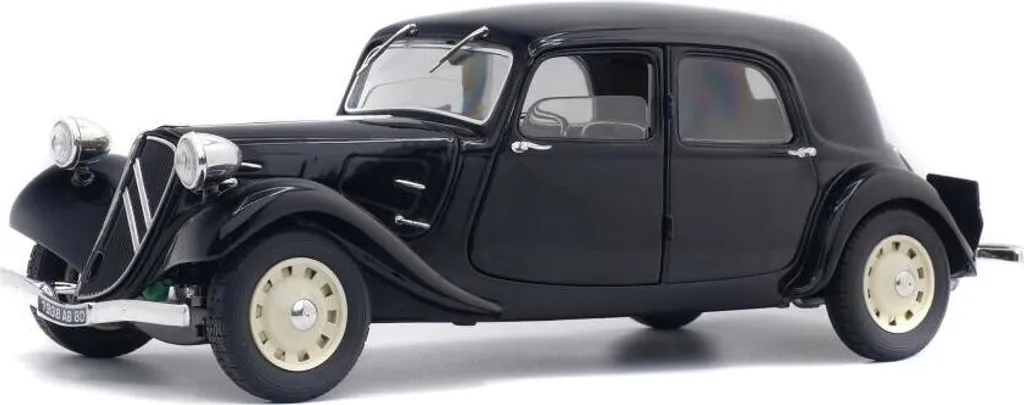 Citroën Traction 1937 Solido 1/18 - Portes Ouvrantes et Finition Métal Noir