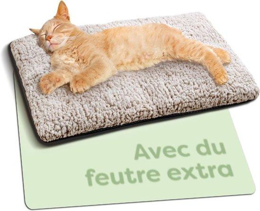Heißhalter für Haustiere - Lärmdämmende und Wärmereflektierende Decke - Waschbar und rutschfeste Wärmemat für Hunde und Katzen - 60x45cm