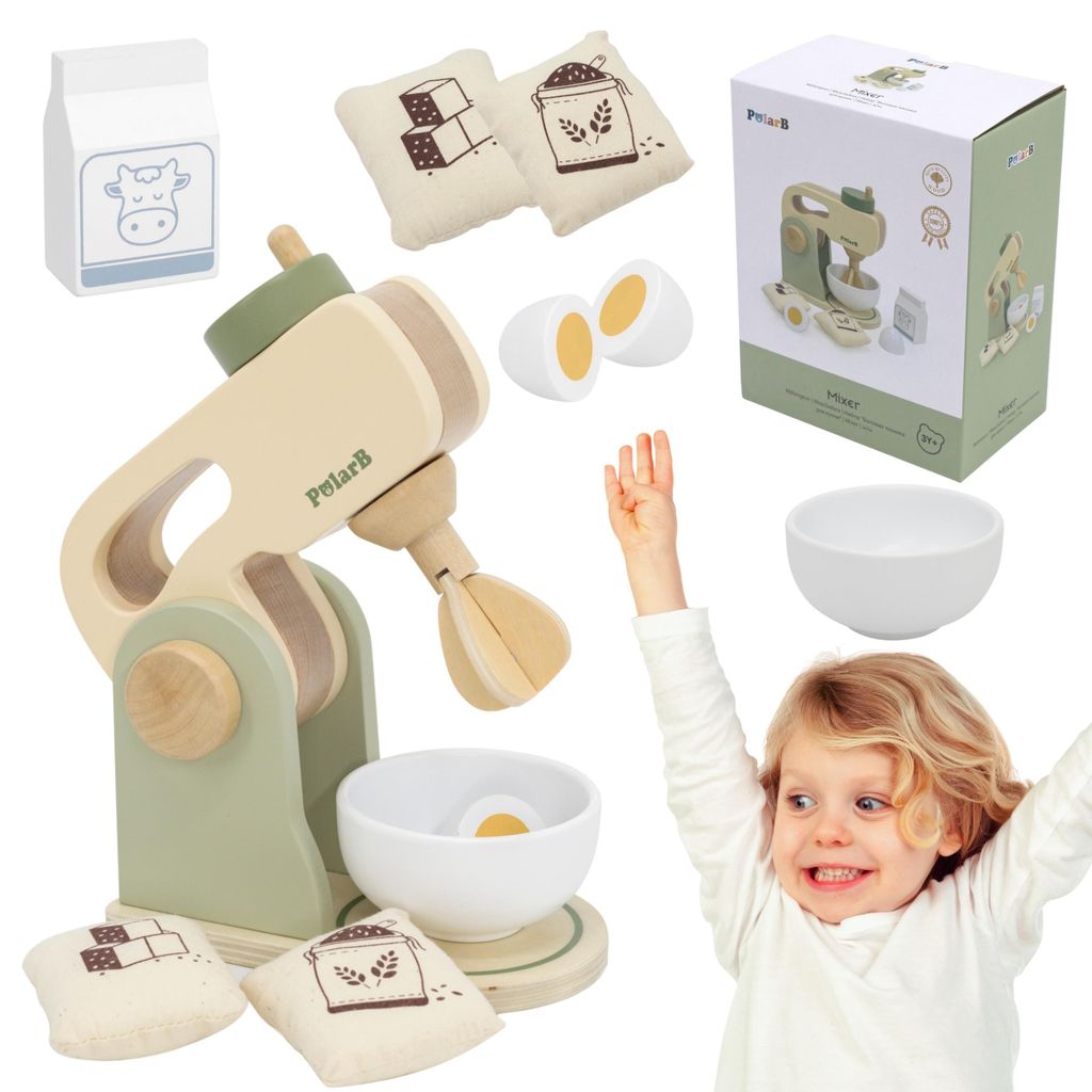PolarB Kitchen Mixer Set, 3 rok/roky, Dřevo, Vícebarevný Obrázek produktu 