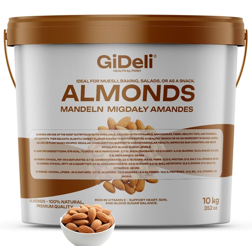Mandeln 10kg Naturbelassen Ungesalzen Rohkost Qualität Produktbild 