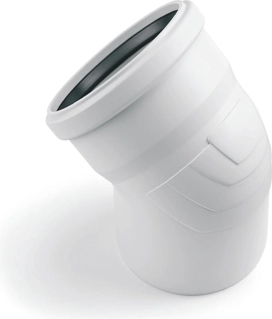 REHAU RAUPIANO PLUS Bogen, DN 125, 30 Grad, wandverstärkt, 1 Stk.