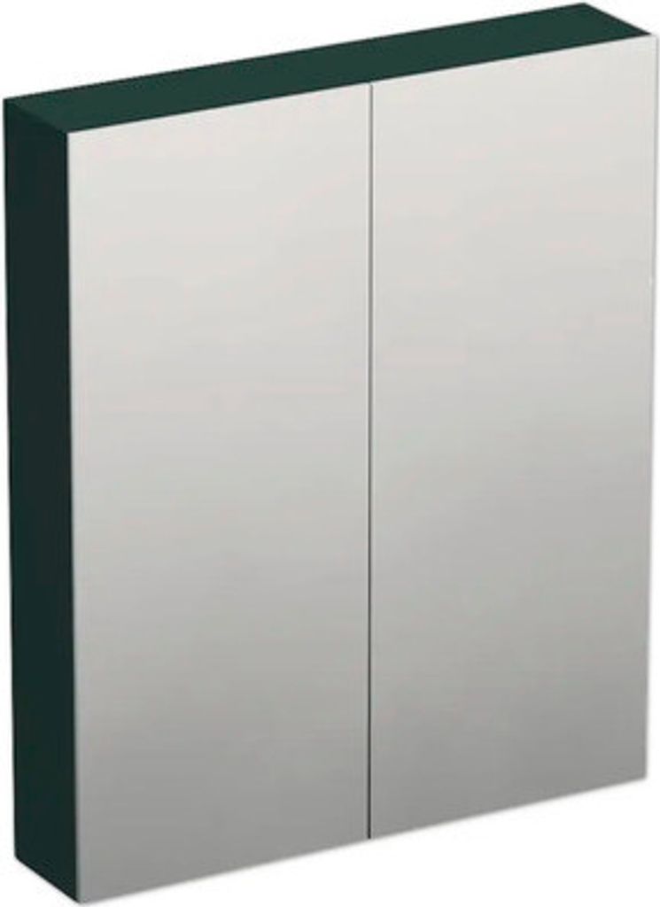 Jungborn Spiegelschrank TRENTA 60 x 14,4 x 72 cm grün Salvia matt 2-türig IP 44