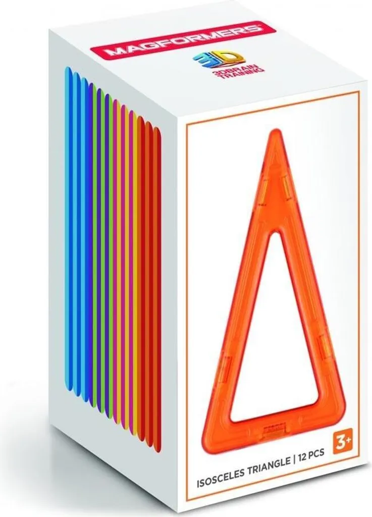 Magformers Single Set 12 triangles isocèles - Jeu de construction 707012 - 2
