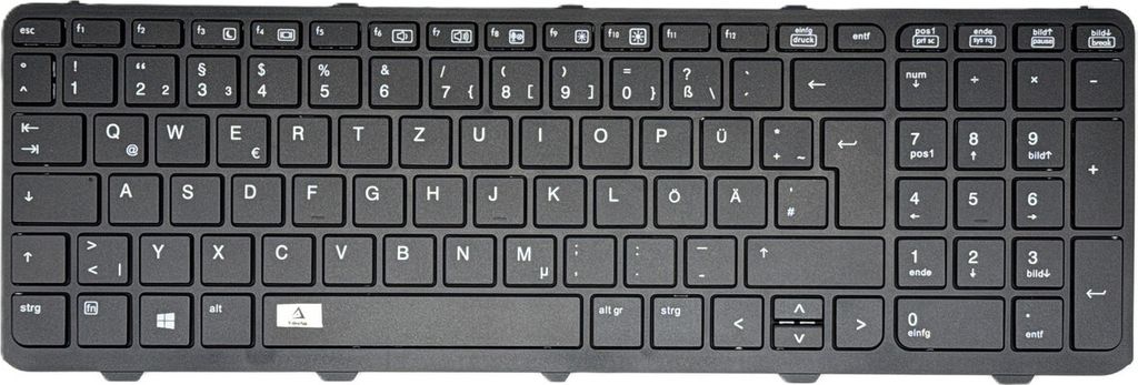 DEUTSCHE Tastatur ohne Rahmen für HP ProBook 450 G2 (N0Z42EA), 470 G2 (G6W64EA)