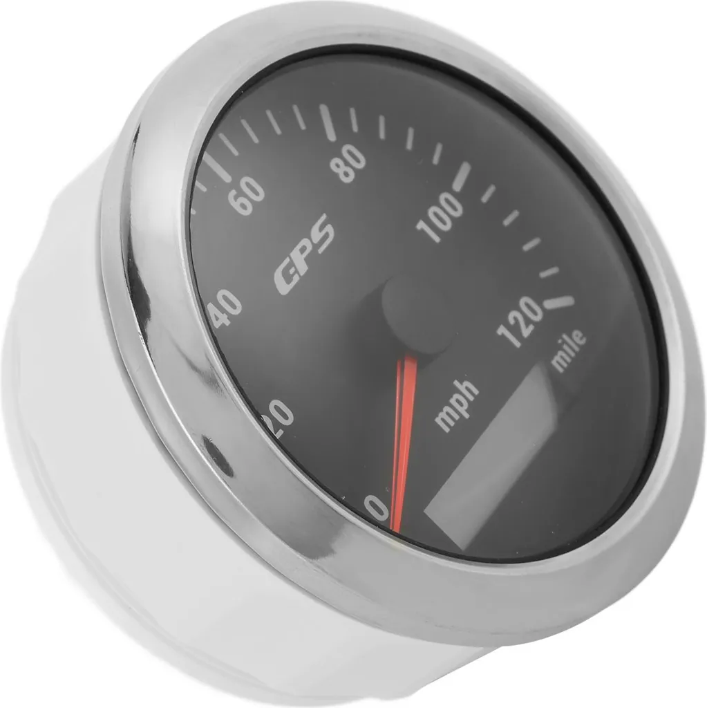 Tachimetro GPS Nautico 85mm 120 MPH - Strumento Acciaio Inox IP67