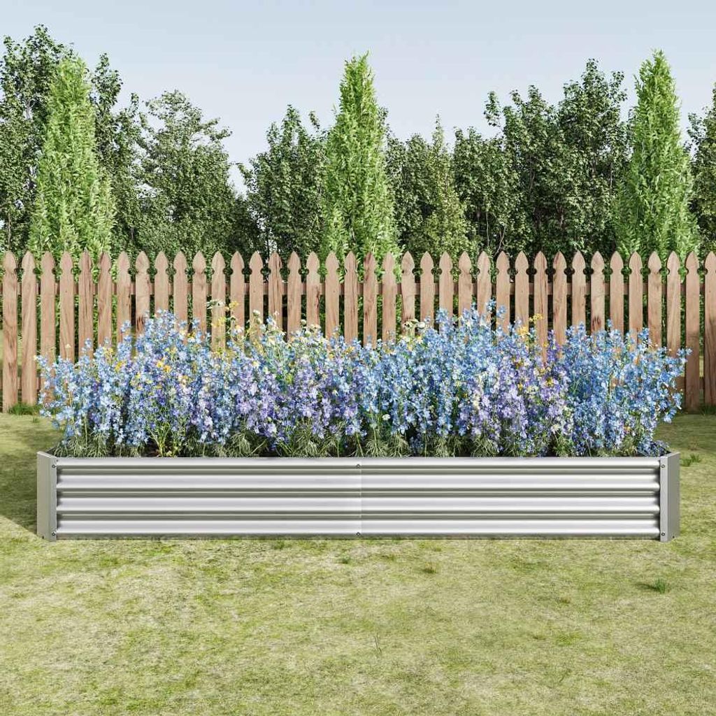 Hochbeet Metall Gartenbeet Stahl verzinkt, rostfrei, für Gemüse Kräuter Blumen, ohne Boden