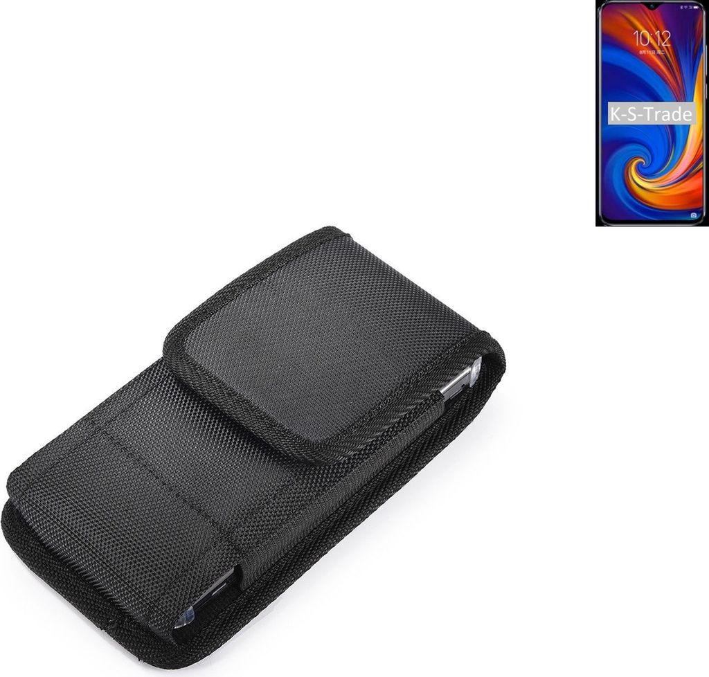 Holster Gürteltasche kompatibel mit Lenovo Z5s Holster Gürtel Tasche wasserabweisend Handy Hülle Schutz Hülle Outdoor schwarz K-S-Trade