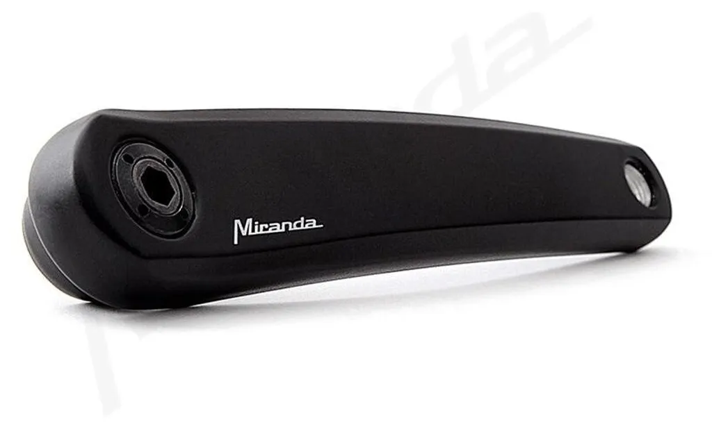 Manivelle de Pédalier Miranda Delta 170mm Noire pour Moteur Bosch Gen 3