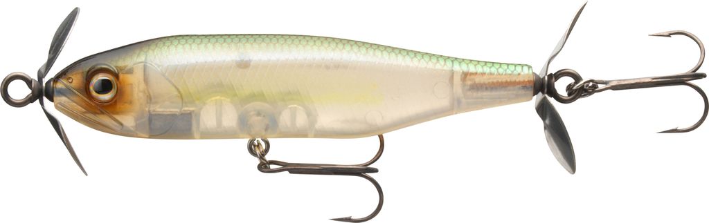 Daiwa Wobbler Steez Prop 85S 85mm Natural Ghost Shad, Länge 8,5cm, Gewicht 12,7g