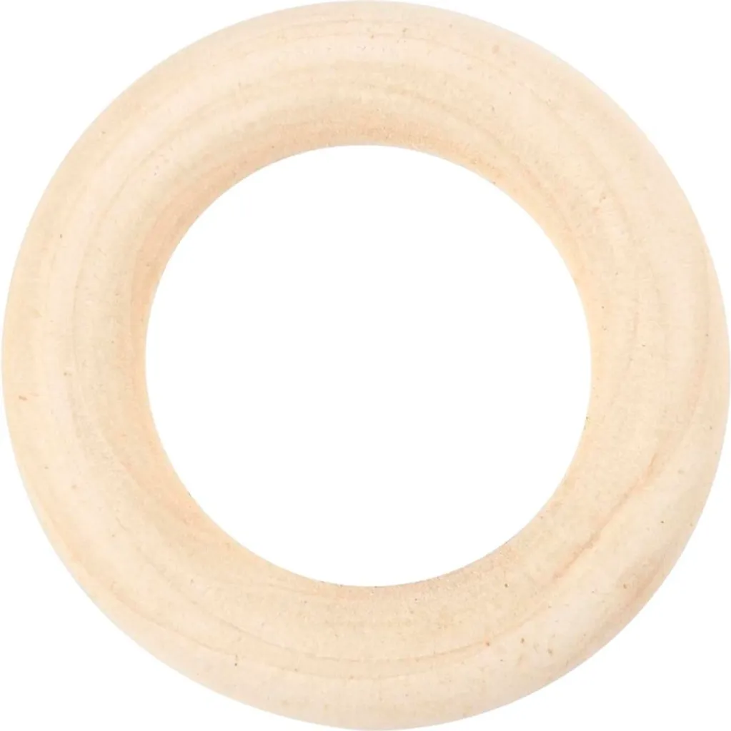 Anneau pour rideau en bois de Grass Tree D35mm intérieur 20mm lot de 8