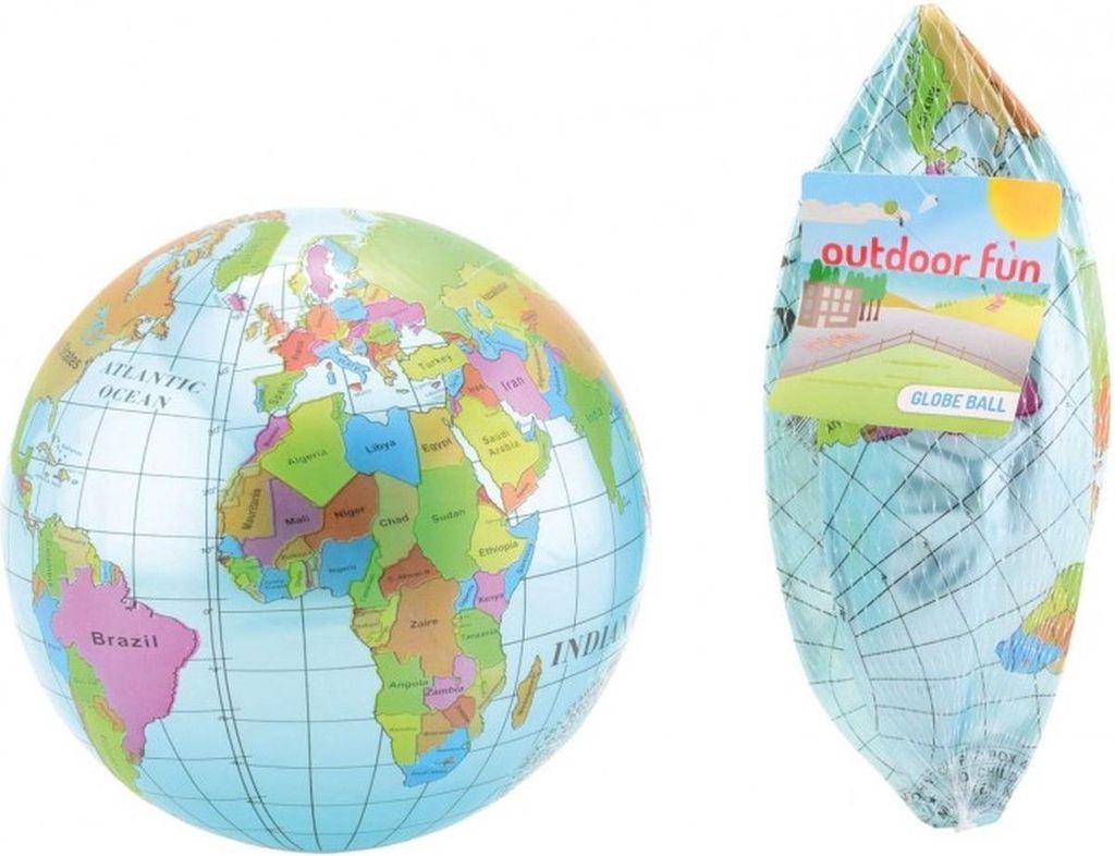 Jumada's - Aufblasbarer Strandball / Globus / Ø20 cm - Produktbild 