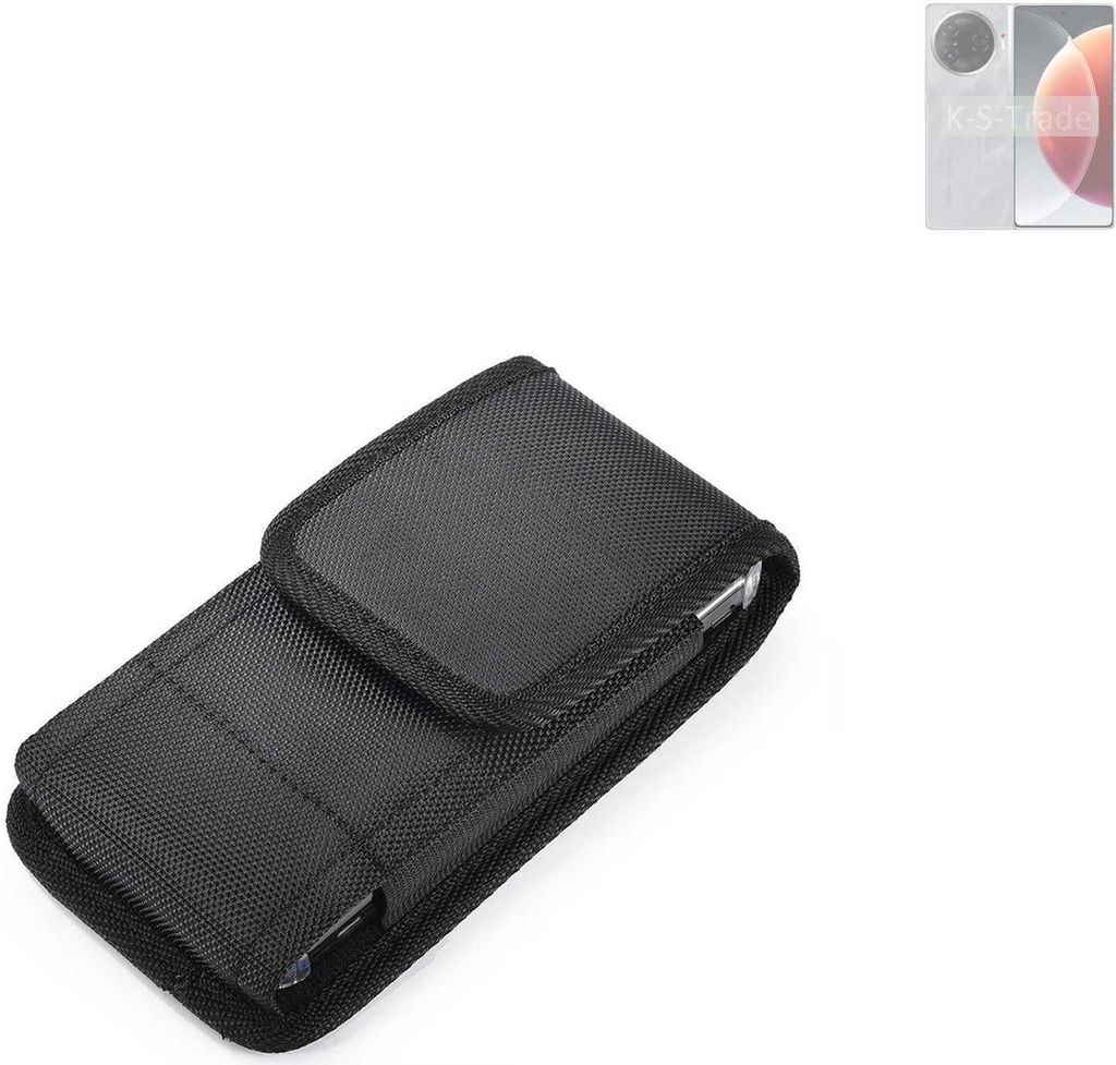Holster Gürteltasche kompatibel mit Tecno Camon 30 Pro 5G Holster Gürtel Tasche wasserabweisend Handy Hülle Schutz Hülle Outdoor schwarz K-S-Trade