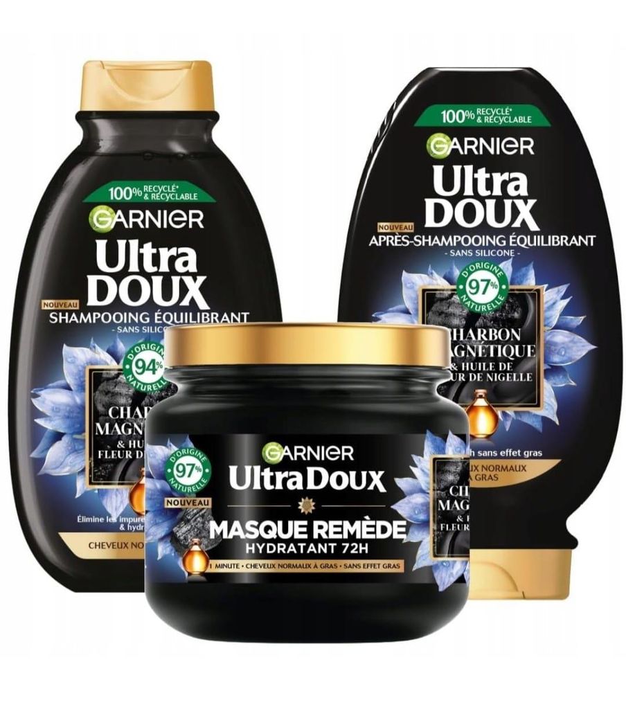 Garnier Wahre Schätze Set Aktivkohle & Schwarzkümmelöl – Produktbild 