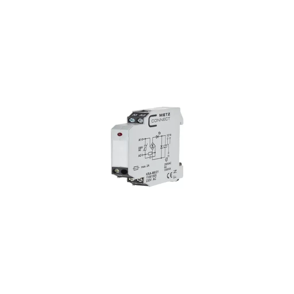Sécurisez vos circuits avec le relais METZ CONNECT KRA-M6/21 Blanc