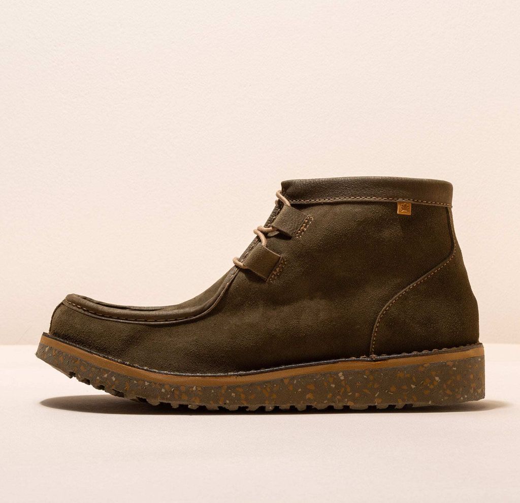 El Naturalista Schnürstiefel Herren/Damen N5631 LUX SUEDE FOREST / FELSEN Farbe Grün