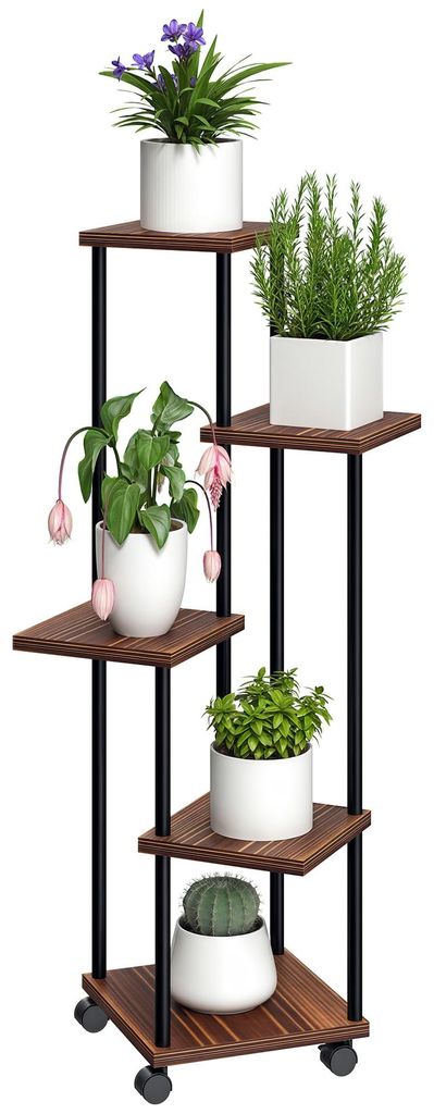 Outsunny 5-Etagen Pflanzenständer, Blumenständer für Innen Produktbild 