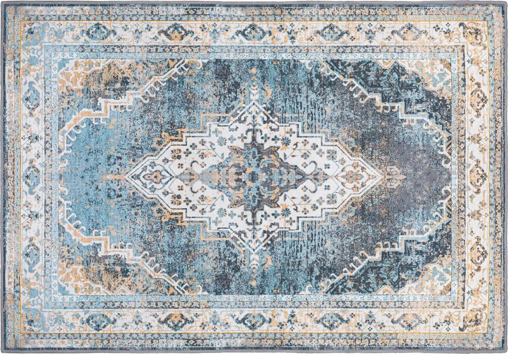 Tapis Design 2 Bleu 180x260 cm - Solution Tapis Décoratif Salon