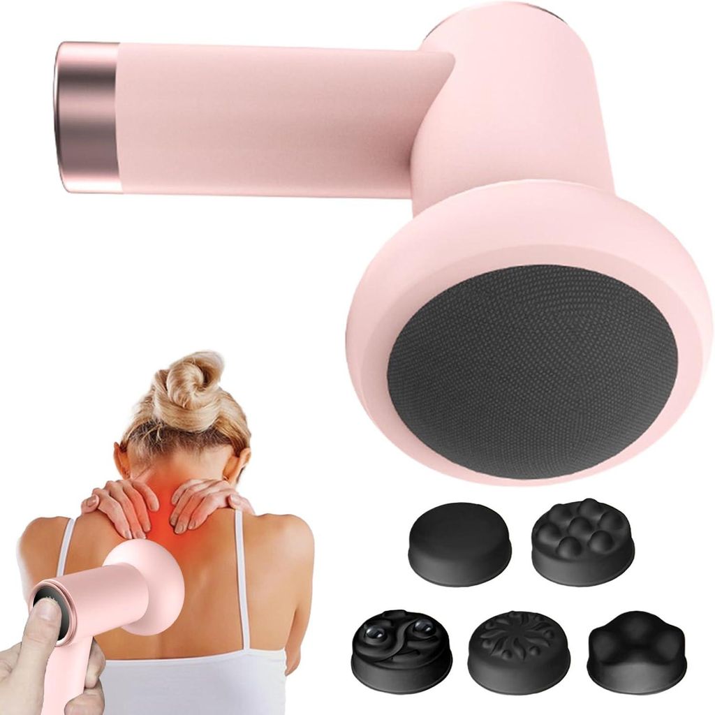 Elektrisches Anti-Cellulite-Massagegerät mit 5 Aufsätzen, formt Fett an Bauch, Oberschenkeln und Beinen, 15 × 9 × 8 cm