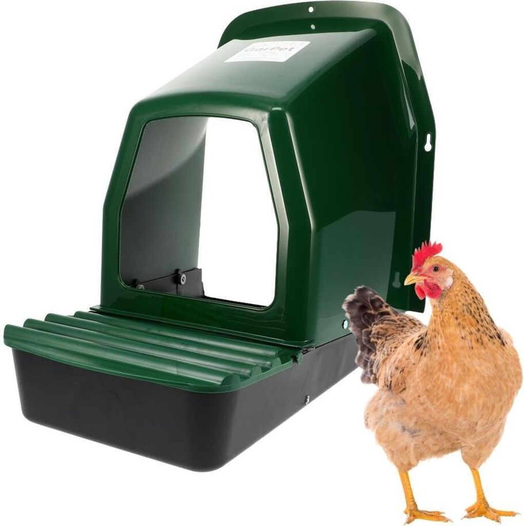 Legenester für Hühner Hühnerstall Zubehör Hühnernest Legenest Abrollnest mit Eierbox Geflügel Kunststoff Wandmontage