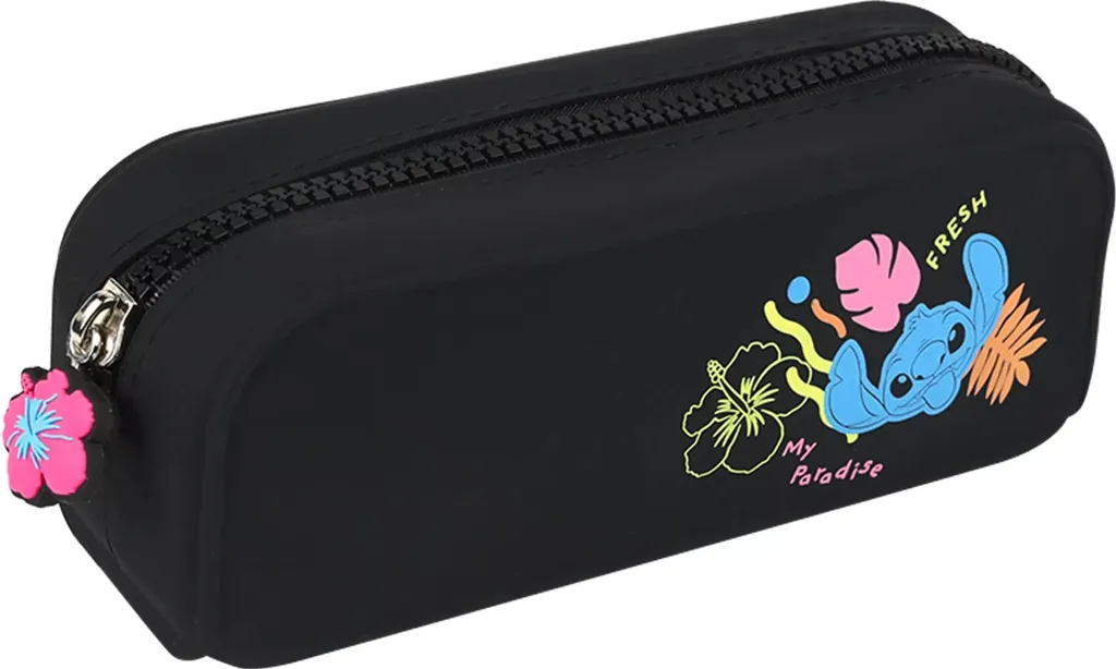 Astuccio Silicone Nero Elegante: Porta Penne Minimal per Scuola e Uni