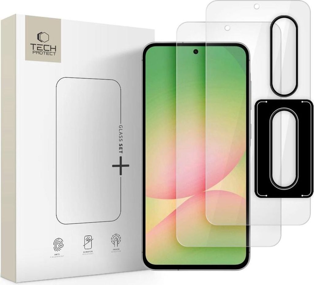 Tech-Protect Glasset+ 3-pack Skärm- och linsskydd för Samsung Galaxy A36/A56 5G