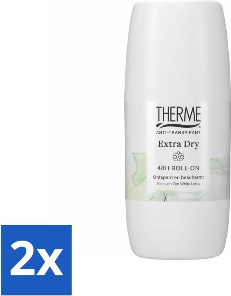 Therme Extra Dry Zen White Lotus Roller 2 Pezzi | Antitraspirante 48h - 1
