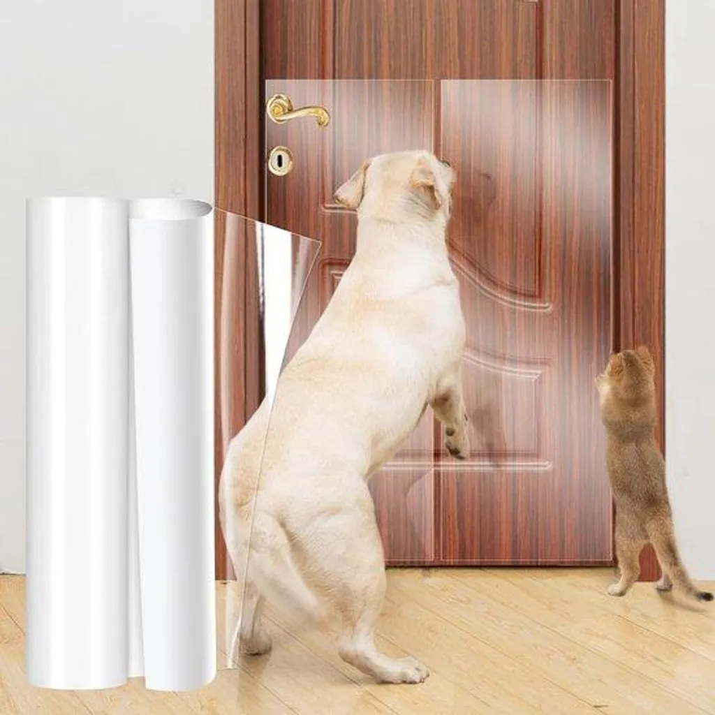 Rouleau adhésif anti-griffes chat pour canapé et meubles 5m x 30cm