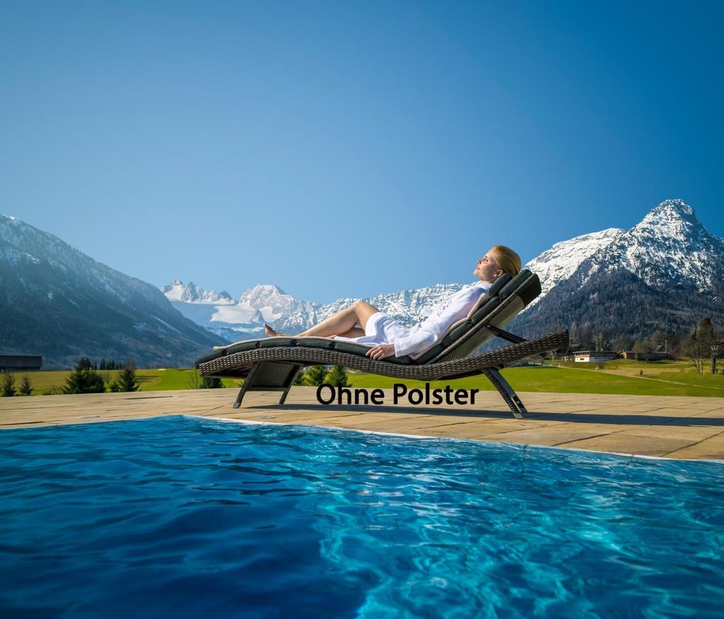 Destiny Gartenliege WAVE Stapelliege 206x70x40cm, verstellbar, ohne Auflage