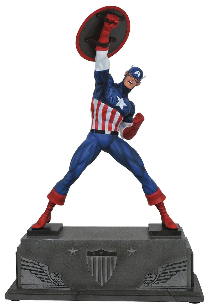 Statue Captain America Marvel Diamond Select 30cm - Figurine de Collection