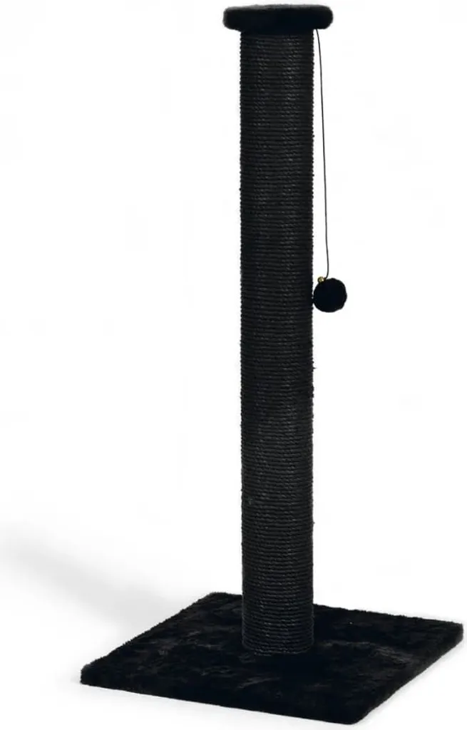 Beeztees Serpa Tiragraffi Nero 40x40x90 cm | Palo Robusto per Gatti Adulti
