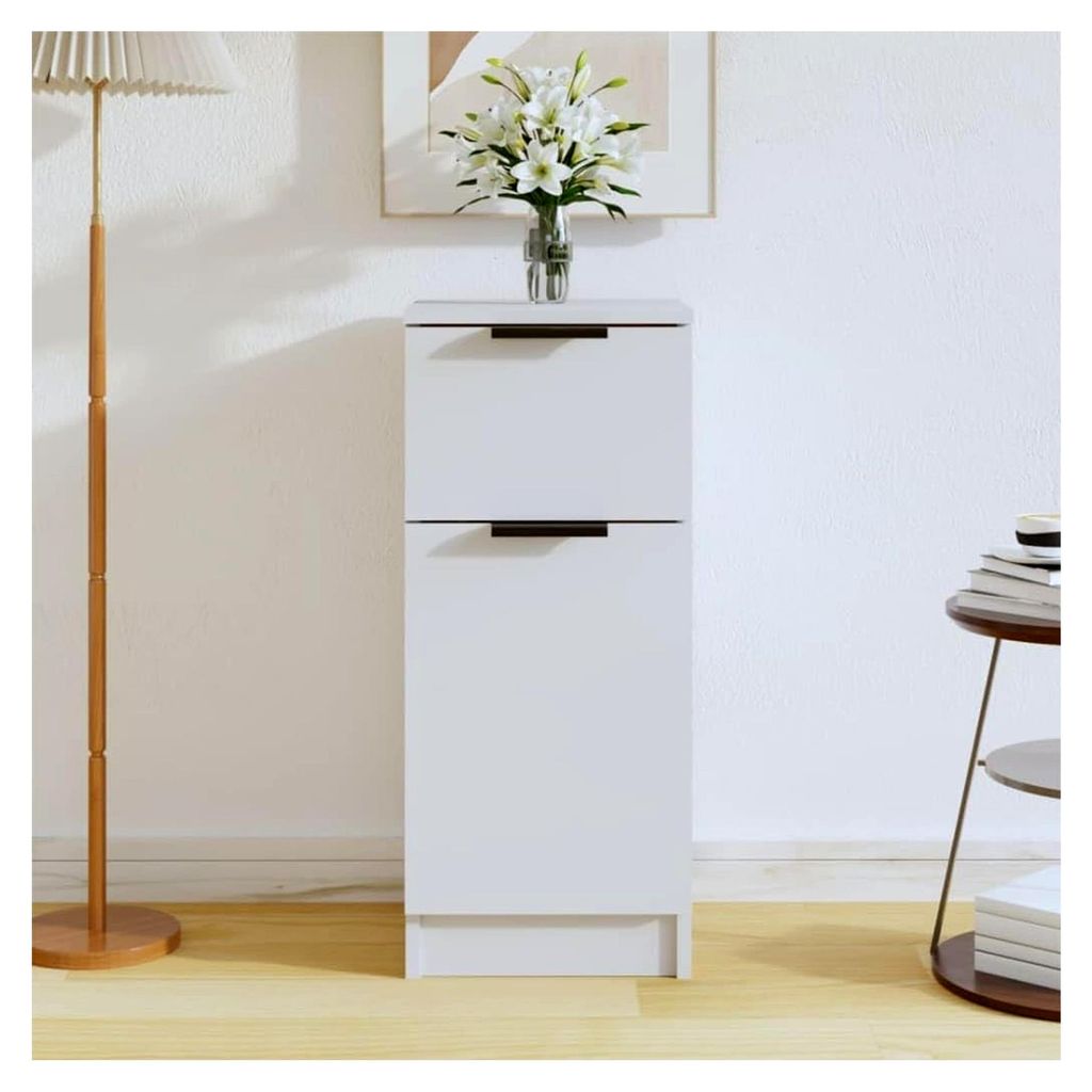 Sideboard, Kommode mit viel Stauraum, Mehrzweckschrank mit 2 Fächern und 1 Schublade, Beistellschrank, Anrichte, Nachttisch, Modern, Holzwerkstoff...