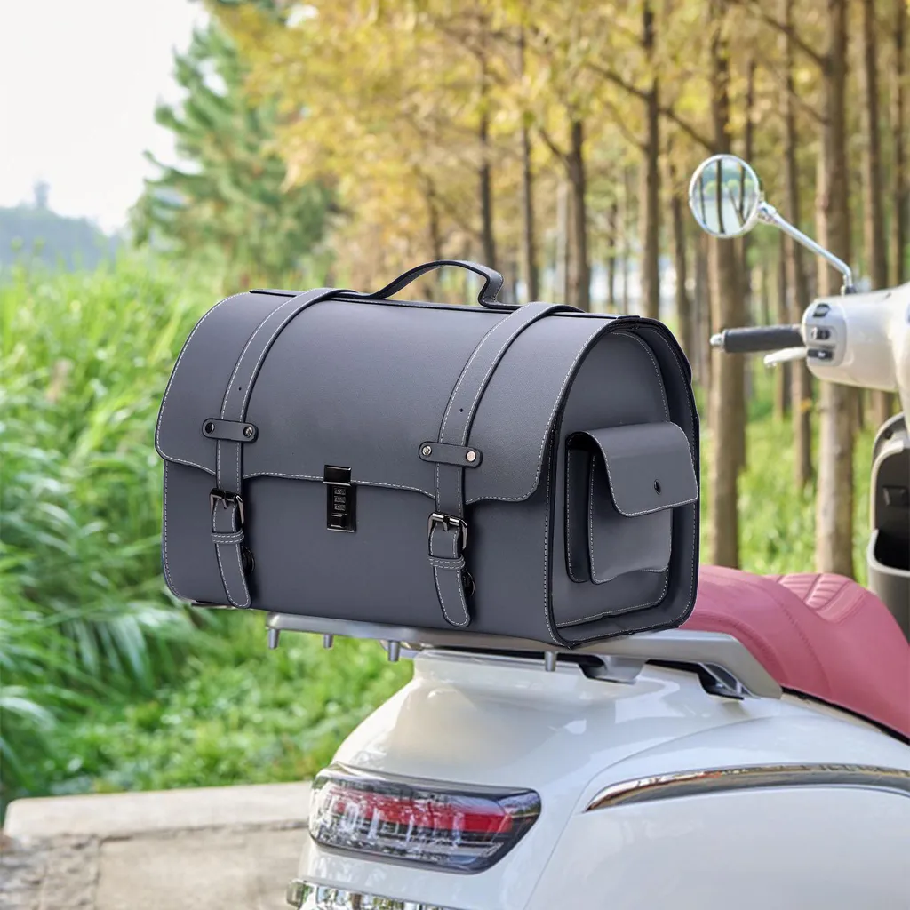 Sac de selle moto grande capacité 29,5L étanche avec code de sûreté - 4