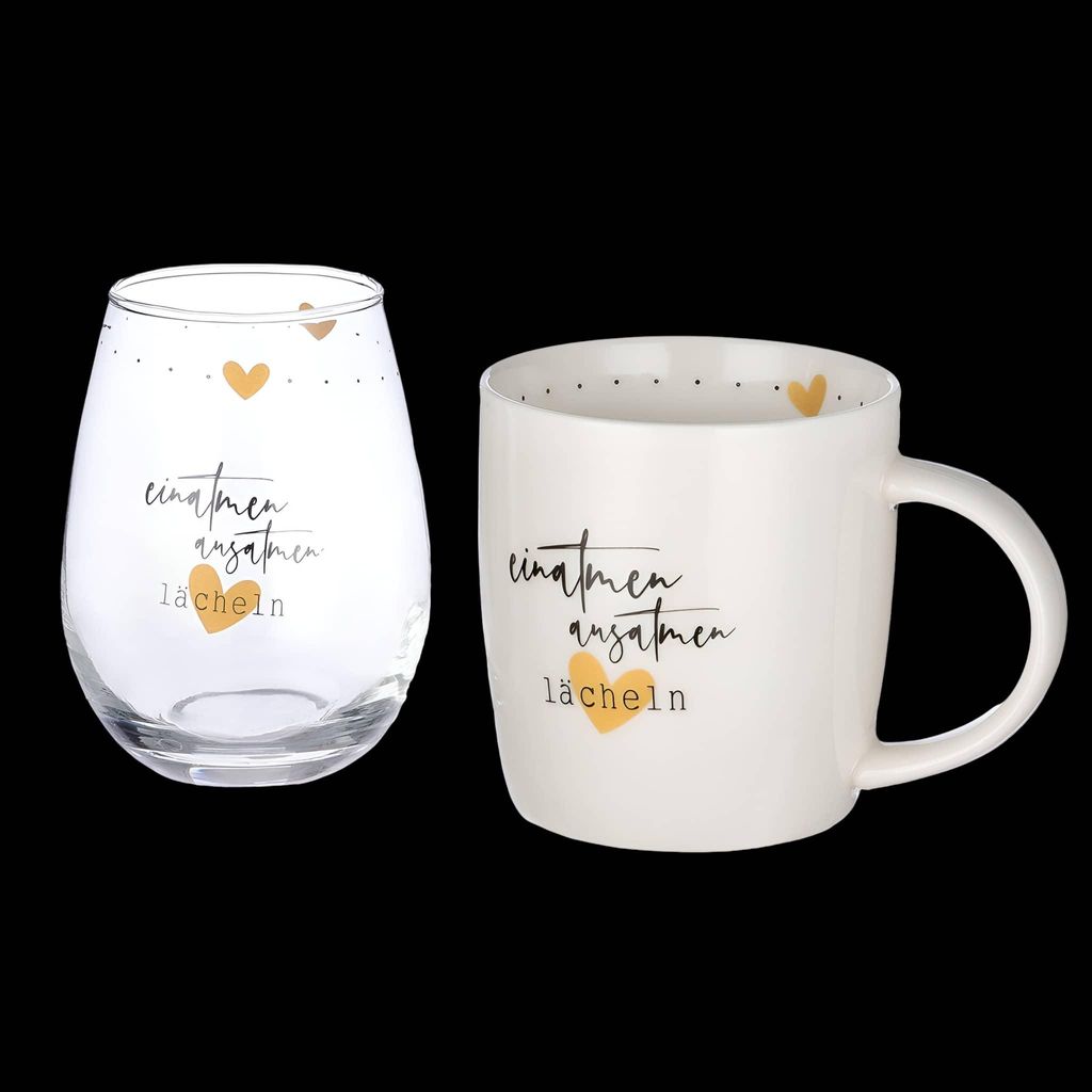 Geschenk-Set 2-tlg. - Gilde Tasse & Glas Produktbild 