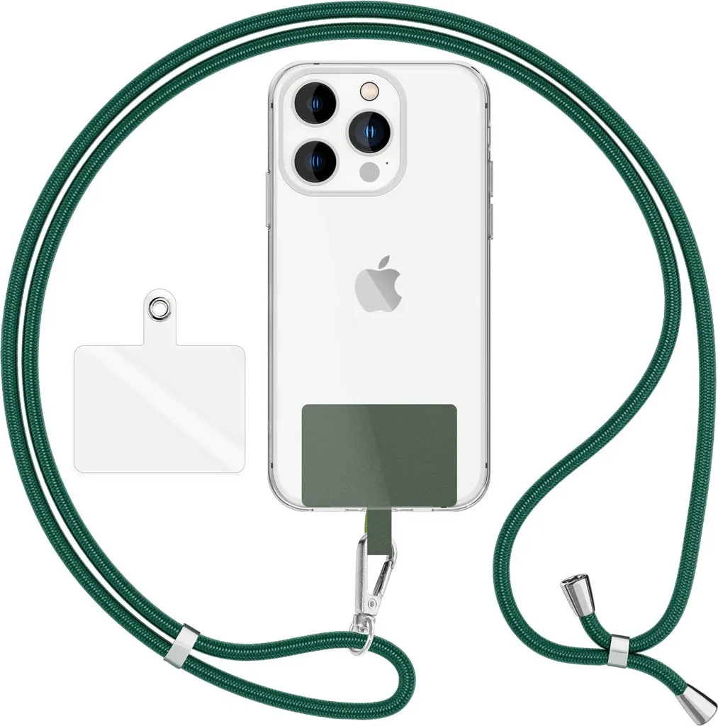 Cinturino Cellulare Universale HoldMe Air 160cm - Verde e Argento