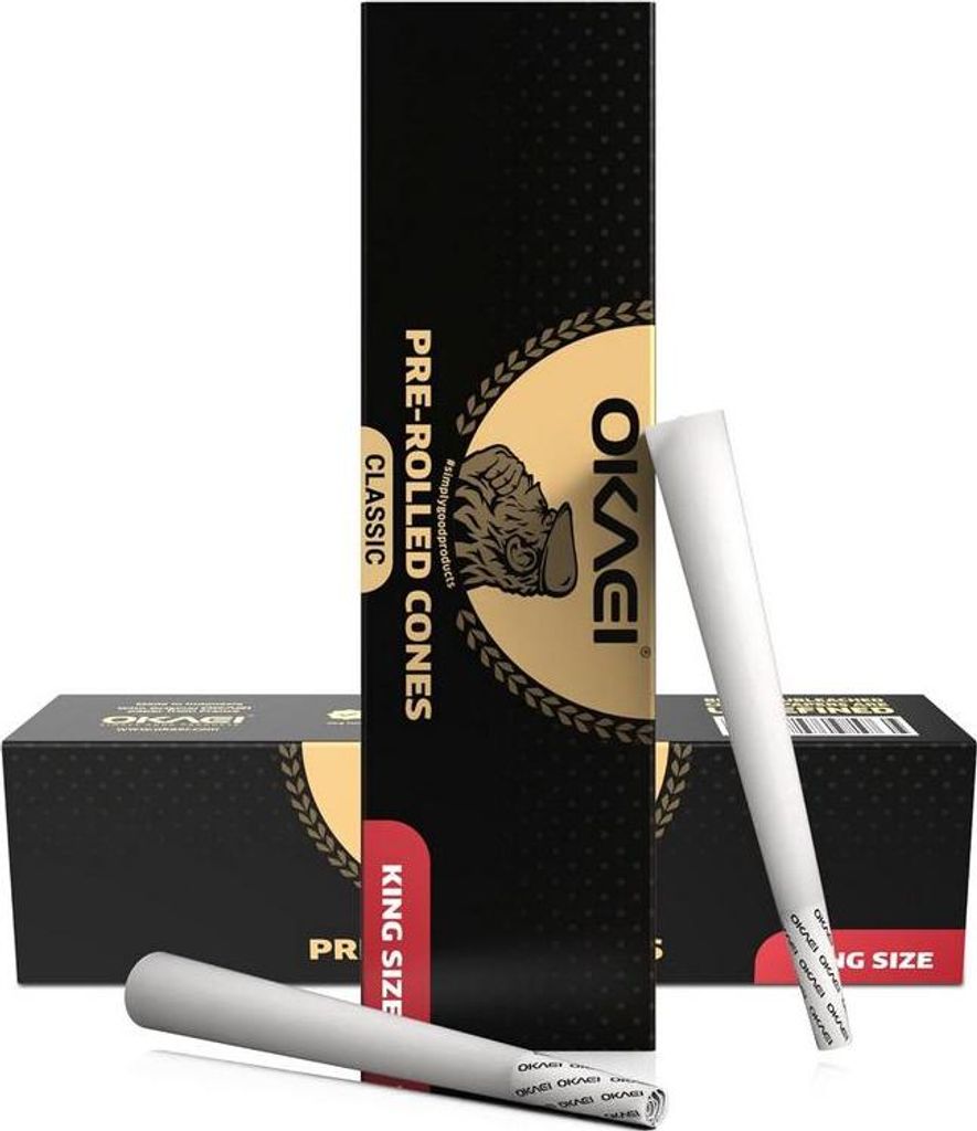 OKAEI Classic King Size Pre Rolled 100 x  langsam brennend Produktbild 